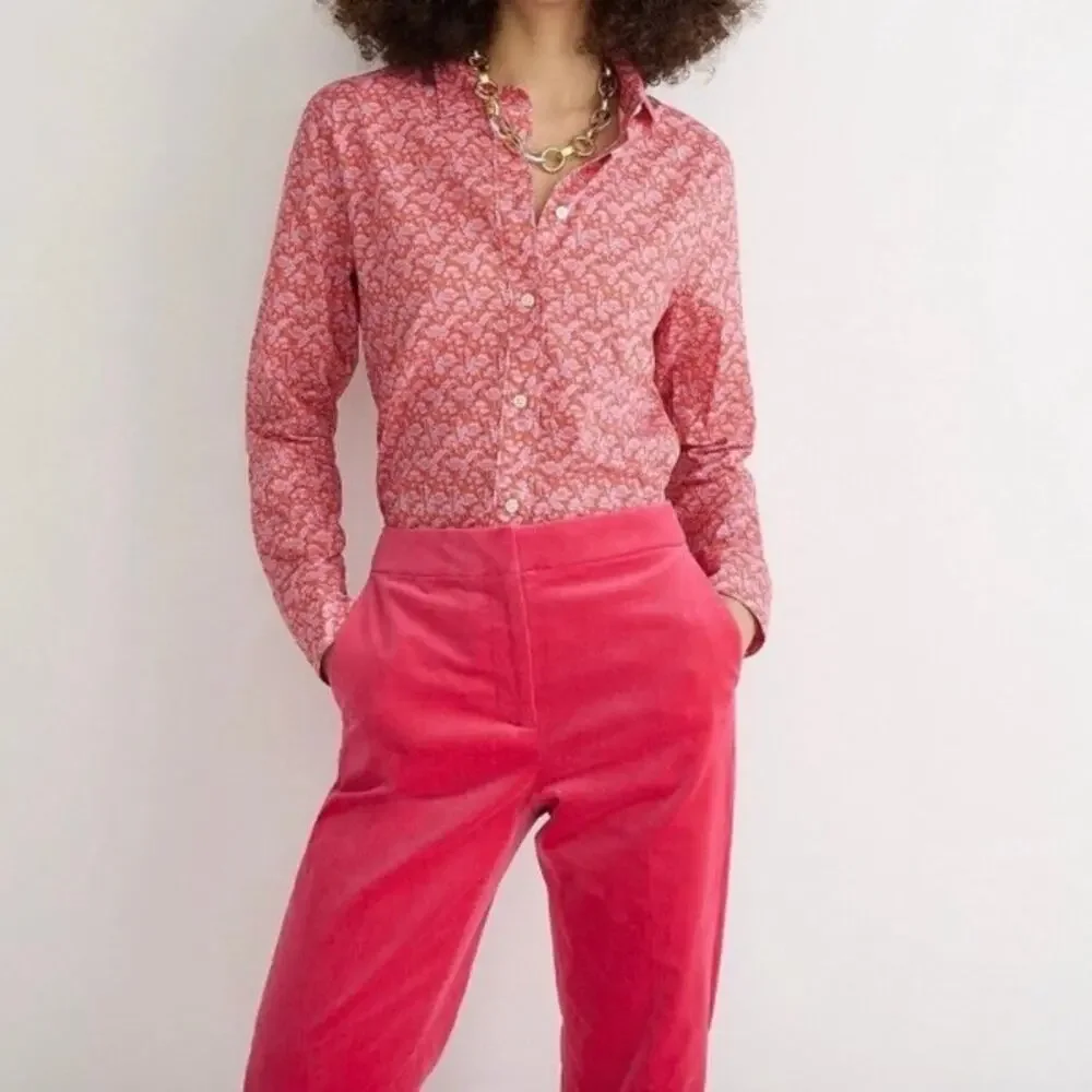 J. Crew Liberty Fabric Slim-Fit Button-down Shirt in Toutouayette Fabric Red - Picture 2 of 16